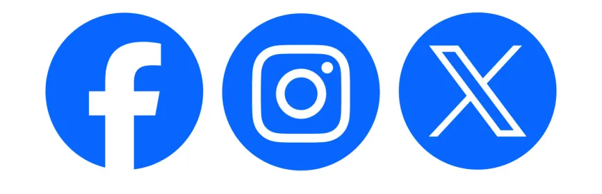 Facebook, Instagram, X